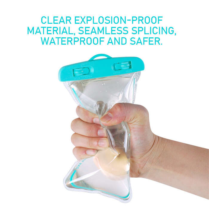 Blue - SZ-1 Universal 30M Waterproof Armband Phone Case Sealed Dry Bags Transparent Swimming Cell Ph