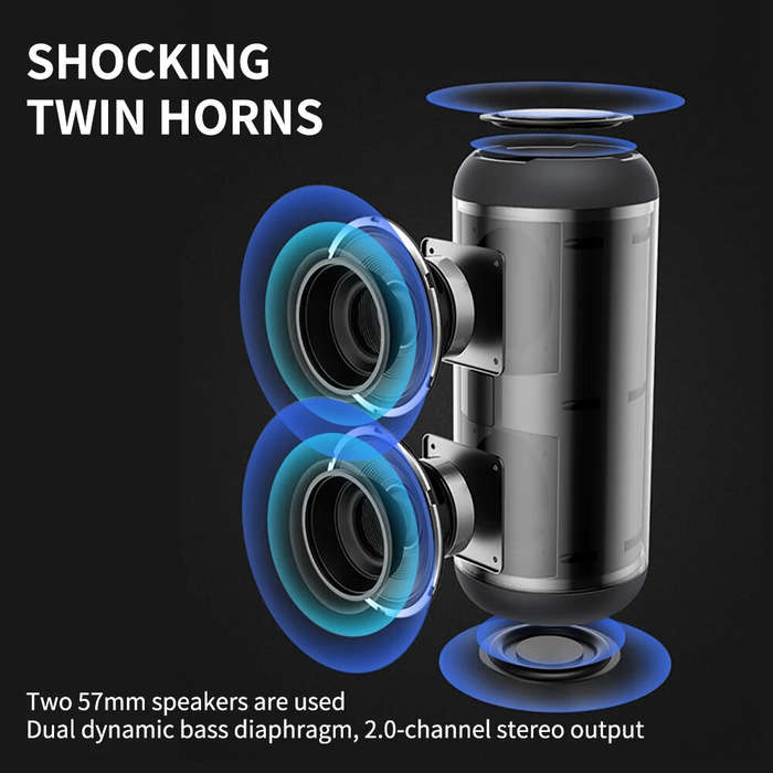 Camouflages - Cyboris S9 20W bluetooth Speaker Portable Speaker Dual 57mm Bass Diaphragm RGB Light T