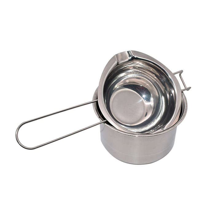 #A - 304 Stainless Steel Double Boiler Set Heat-Resistant Chocolate Cheese Melting Pot Baking Tool K