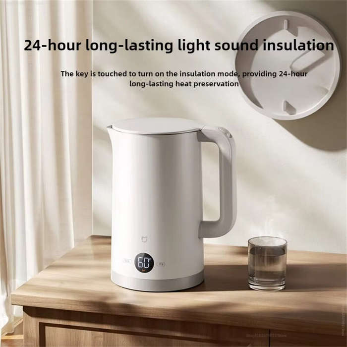 White - XIAOMI Mijia 1800W Constant Temperature Electric Kettle 3 Fast Boil BPA-Free Hot Water Boile