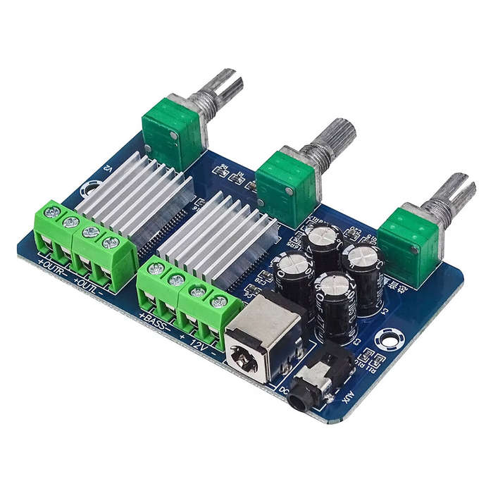 Blue - XH-A355 YDA138-E Digital Amplifier Board 2.1 Channel 2x15W+30W Class D Audio Amplification Mo