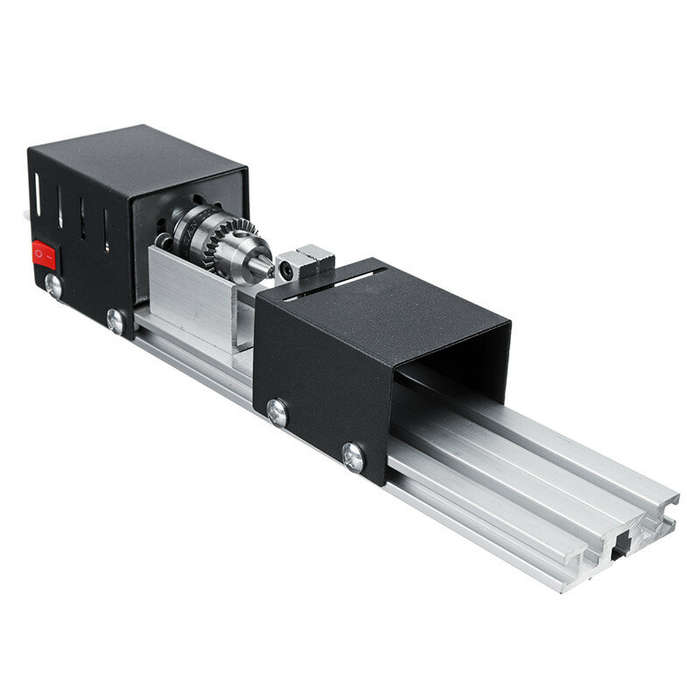 EU Plug Wood Lathe Set Mini Beads Machine Miniature Rotary Tool Multifunction Lathe DIY Woodworking