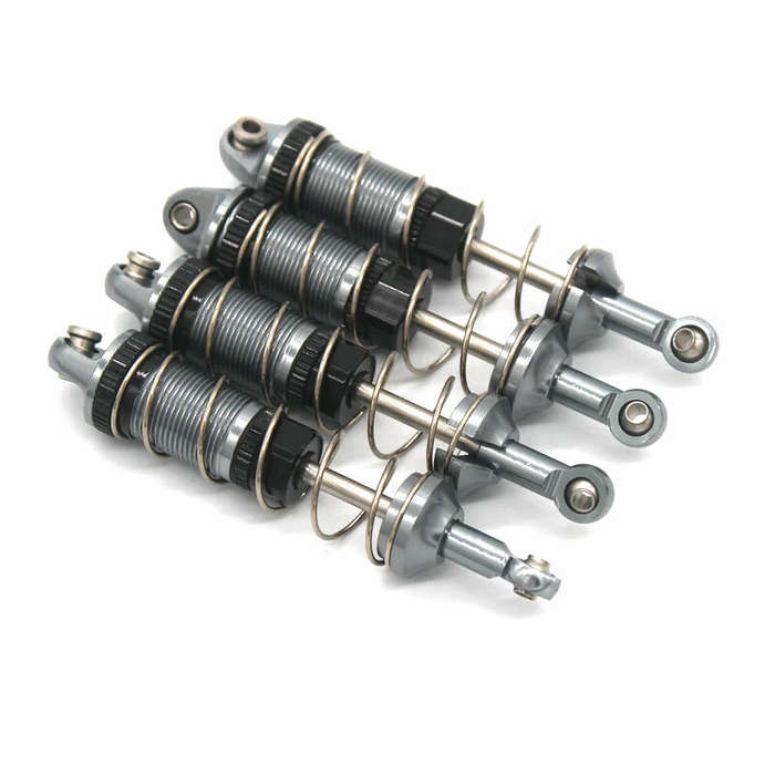 Titanium - MJX 16207 16208 16209 16210 1/16 Rc Car Metal Upgrade Parts Front And Rear Shock Absorber