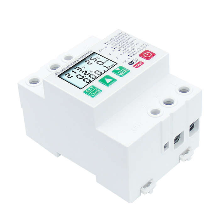 Tuya Smart Leakage Circuit Breaker WIFI Energy Meter Kwh Metering Switch Timer with Voltage Current
