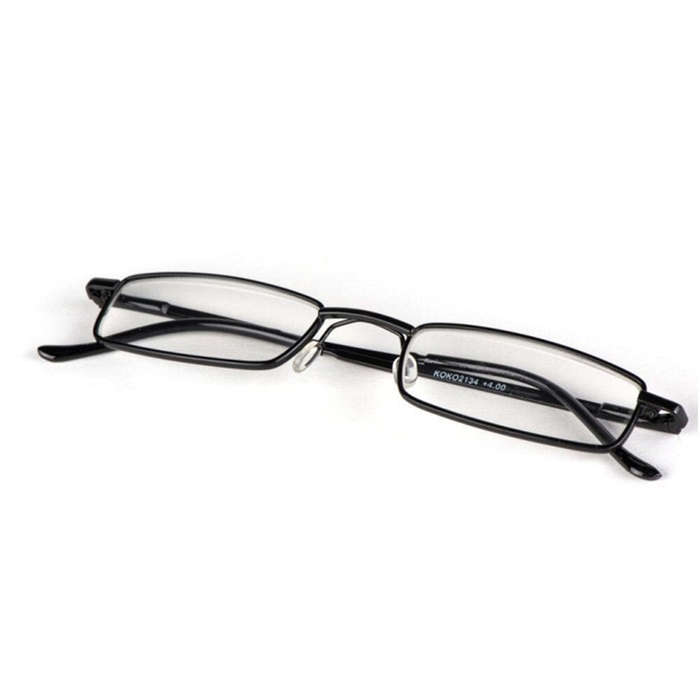 +350 - Portable Mini Lightweight Reading Glasses with Pen Tube Case Anti-blue Light Presbyopic Glass