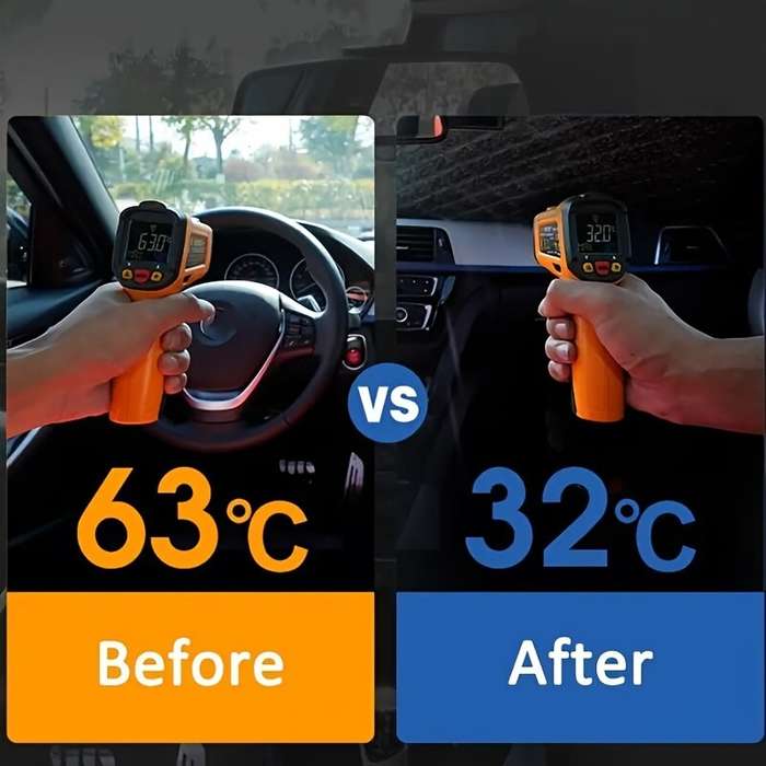 L - Car Front Windshield Sunshade Umbrella Portable Foldable Design Anti-UV Car Sunshade Windshield