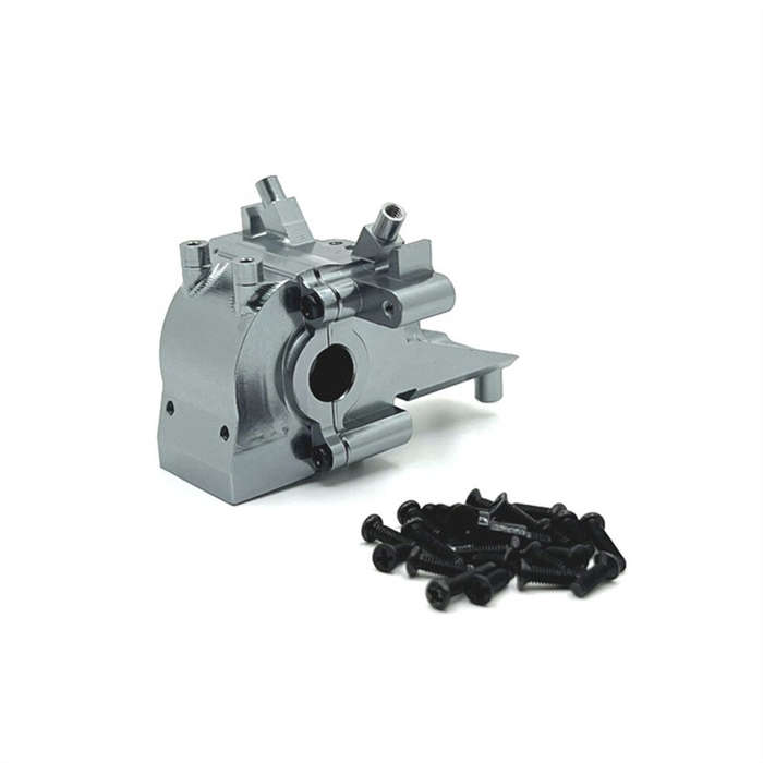 Grey - Upgraded Metal Parts Front Gearbox Kit for Wltoys 1/12 124006 12423 12427 12428 12429 RC Car