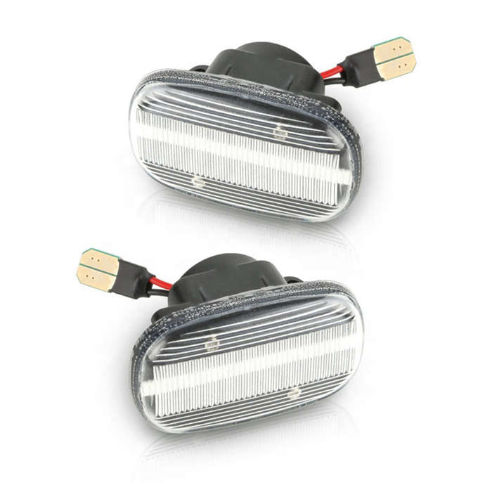 Black - Dynamic LED Side Marker Light Repeater Indicator Lamp Turn Signal Pair For Toyota