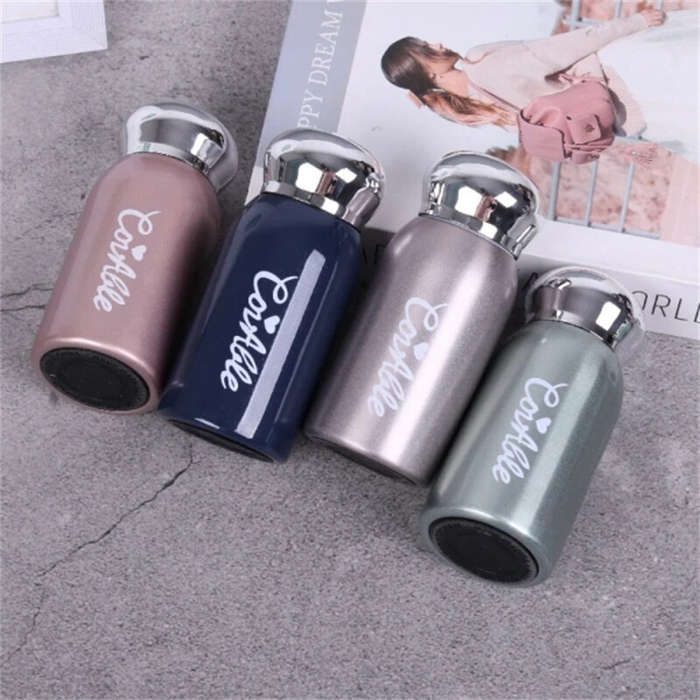 Green - 220ml Pocket Stainless Steel Vacuum Flask Small Thermos For Coffee Mug Water Bottle Tumbler