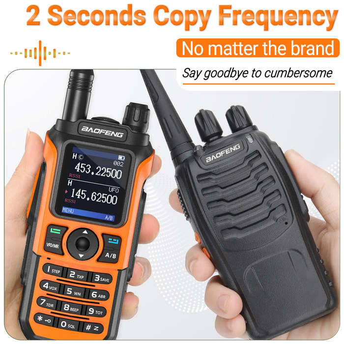 Green - Baofeng UV-21 PRO L V2 Walkie Talkie Tri-band Long Range Portable Ham Radios Type-C Recharge