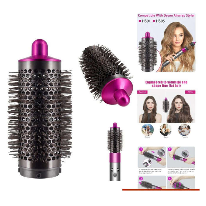 #01 - Cylinder Comb Part For Dyson Hair Dryer Adapter Fluffy Styling Roller Comb Nozzle for Dyson St