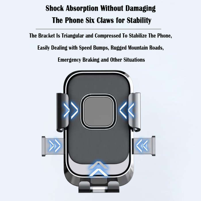 Black - XANES Anti-Shock Bicycle Phone Mount 360 Rotation Quick Release Shockproof GPS Navigation Bi