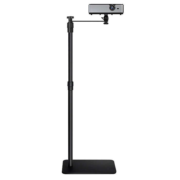 Straight Type with Tray - 128CM Floor Projector Support Stand Metal Holder Multi-angle Adjustable Pr