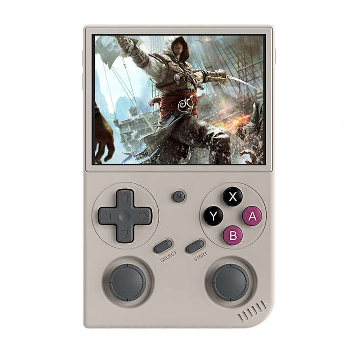 Purple - Coopreme G350 64G Retro Handheld Game Console 3.5-inch IPS Screen RK3326 Quad-core Dual Joy