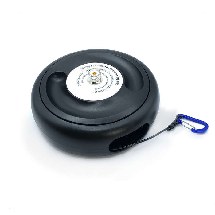 Black - 1-30MHz Pocket HF Antenna Shortwave Antenna Inverted V Horizontal Balun Long Line Wideband E