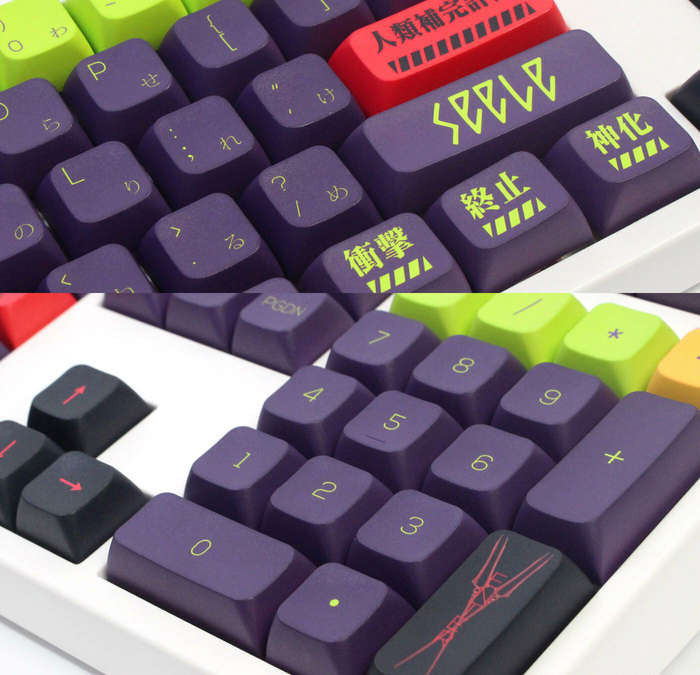 135 Keys EVA13 No. 13 PBT Keycap Set XDA Profile Sublimation Japanese Custom Keycaps for Mechanical
