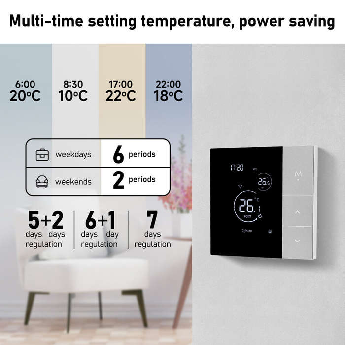Gas boiler - YJ508 Tuya WiFi Thermostat Smart Home Thermoregulator for Gas Boiler/Electric/Water Hea