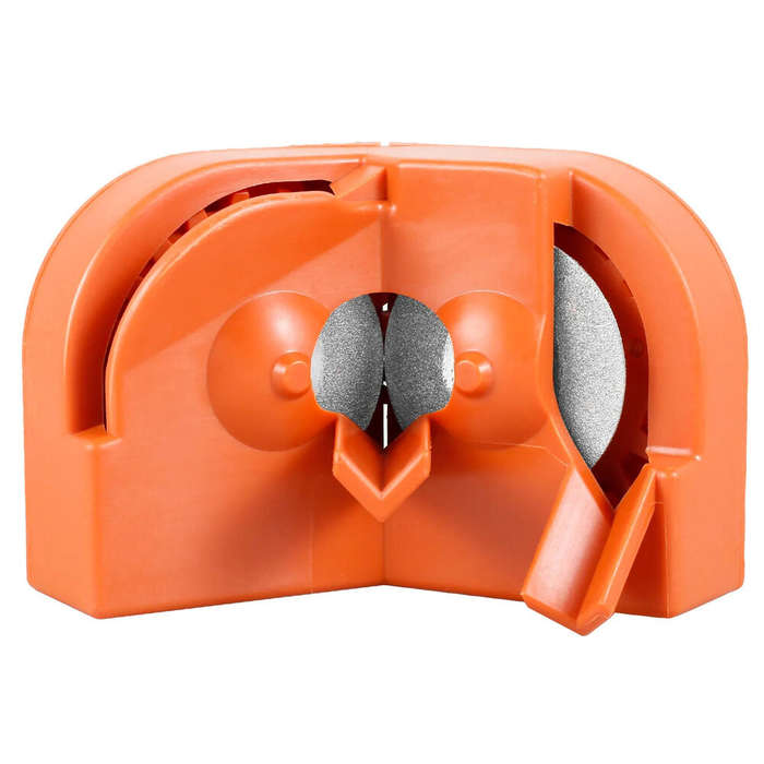Orange - 4PCS Electric Drill Bit Sharpener Professional 11x6x7 cm High-Speed Steel Orange Plastic fo