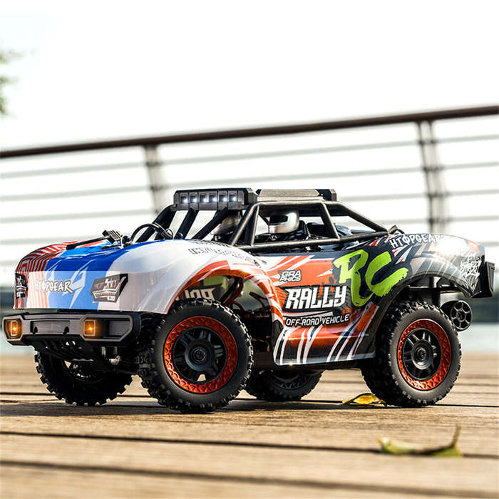 Red - SCY 18103 1/18 2.4G 4WD RTR Truck Brushed RC Car Full Proportional Control with LED Front Ligh