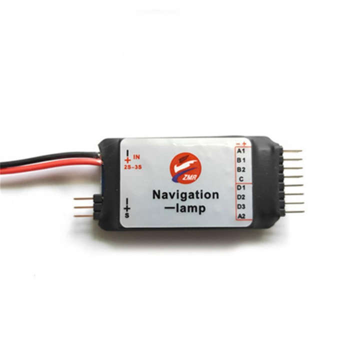 Upgrade version - Simulation Navigation Lamp Lights 2S-3S Voltage Ducted LED Light for RC Fixed Wing