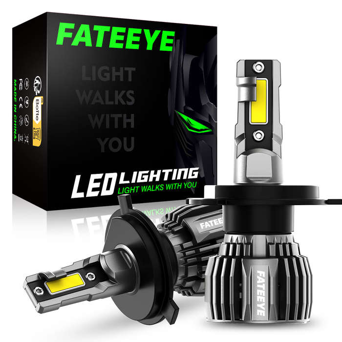 H4 - FATEEYE A700-F6 2PCS 60W LED Car Headlight Bulbs 13000LM LED Front Headlamp 6500K IP68 Waterpro