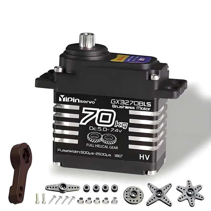 180 - YIPINSERVO GX3270BLS 25T 180/270 70kg High Torque Magnetic Induction IP68 Waterproof Digital S