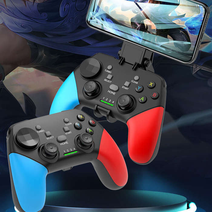 Black - BSP-G9 Wireless bluetooth Game Controller with 3D Rocker and Dual Linear Triggers Built-in D
