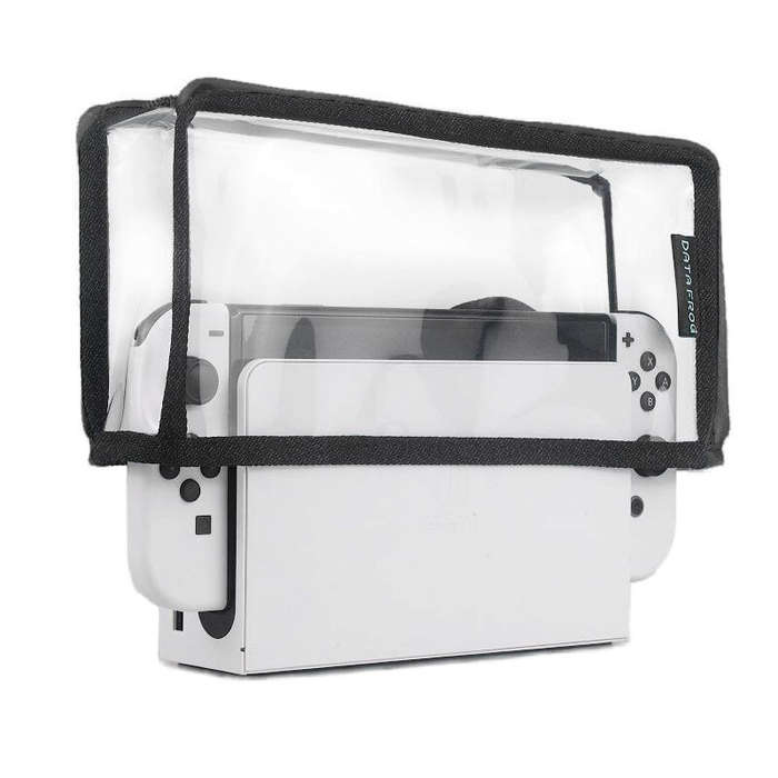 Black - DATA FROG Dust Cover Dustproof Case Mesh Stopper Anti-Scratch Sleeve Compatible Nintendo Swi