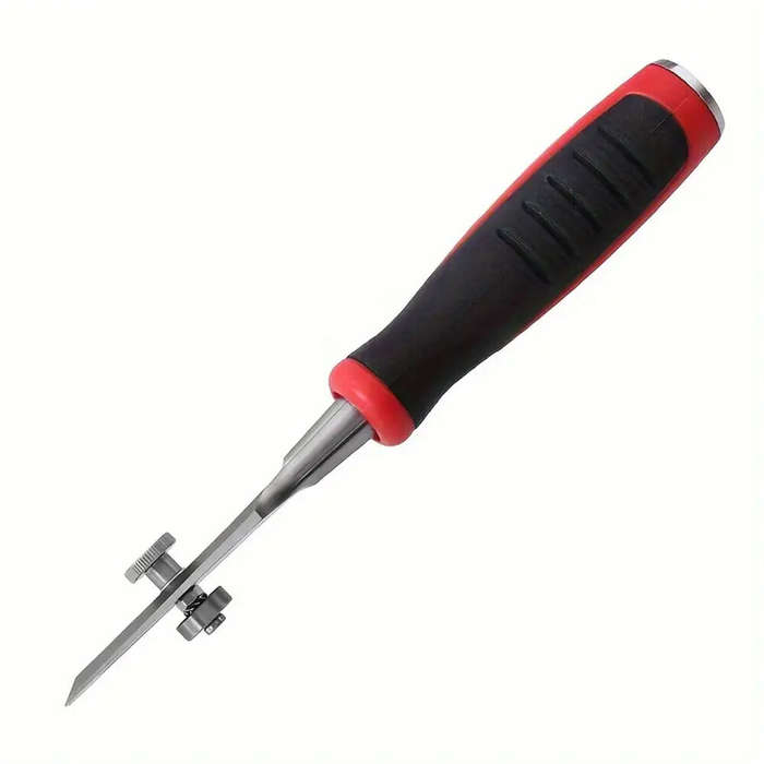 #A - 9 Inch Wood Carving Chisel Chrome Vanadium Steel Ergonomic Handle for DIY Woodworking Sharp Cut