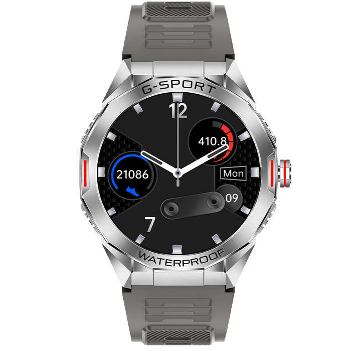 Grey - H89 1.46inch HD Screen bluetooth Call Heart Rate Blood Pressure Blood Oxygen Monitor Sleep Mo