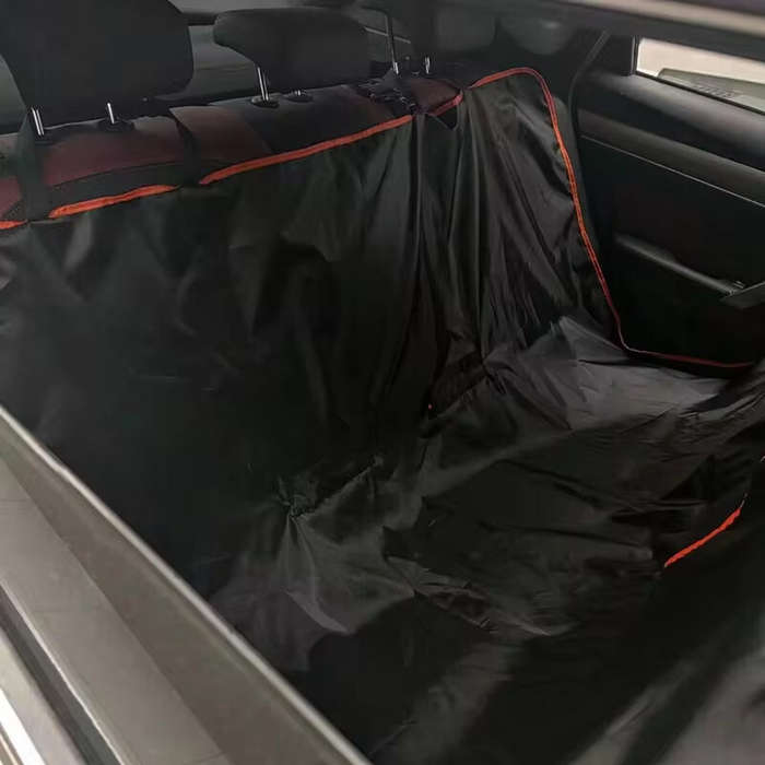 Car Seat Cover Pet Pad Foldable Waterproof Anti-Dirt with Zipper Dog Car Seat Cover for Back Sea Oxf