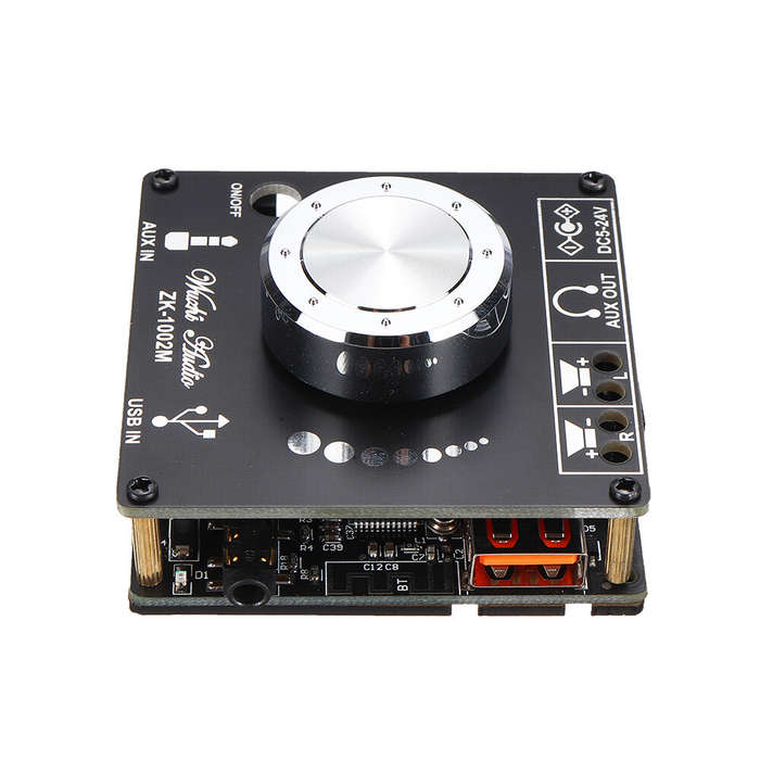 ZK-1002M 100W+100W Bluetooth 5.0 Power Audio Amplifier board Stereo AMP Amplificador Home Theater AU