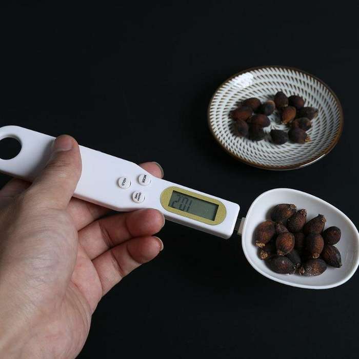 Black - Spoon Scale Measuring Spoon Scale Food Scale Mini Electronic Scale Ingredients Scale Cat Foo