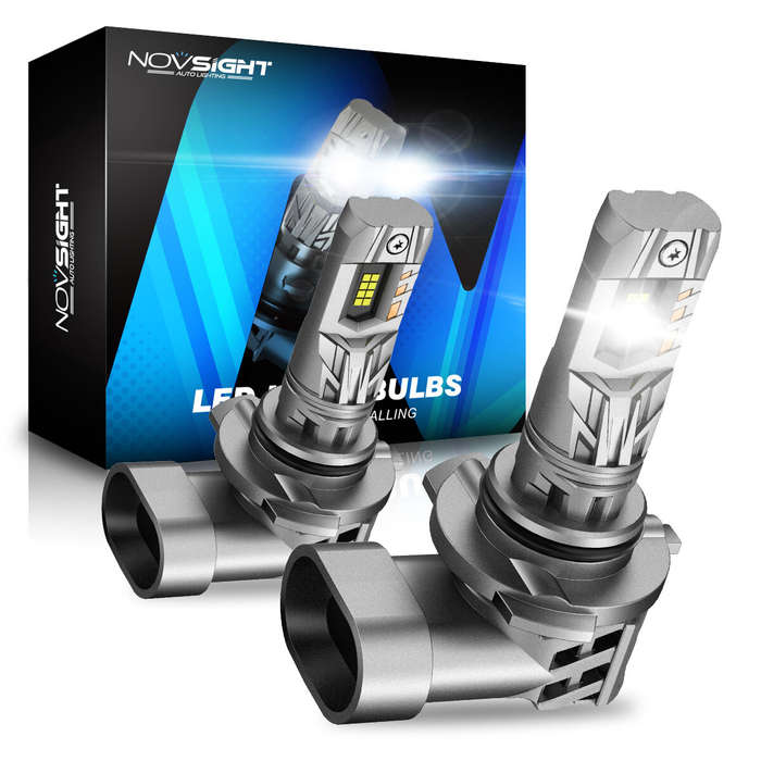 9005 - NOVSIGHT A500-N63 2PCS 6500K Car LED Headlight Bulbs 20000LM/Pair Cool White IP68 Waterproof