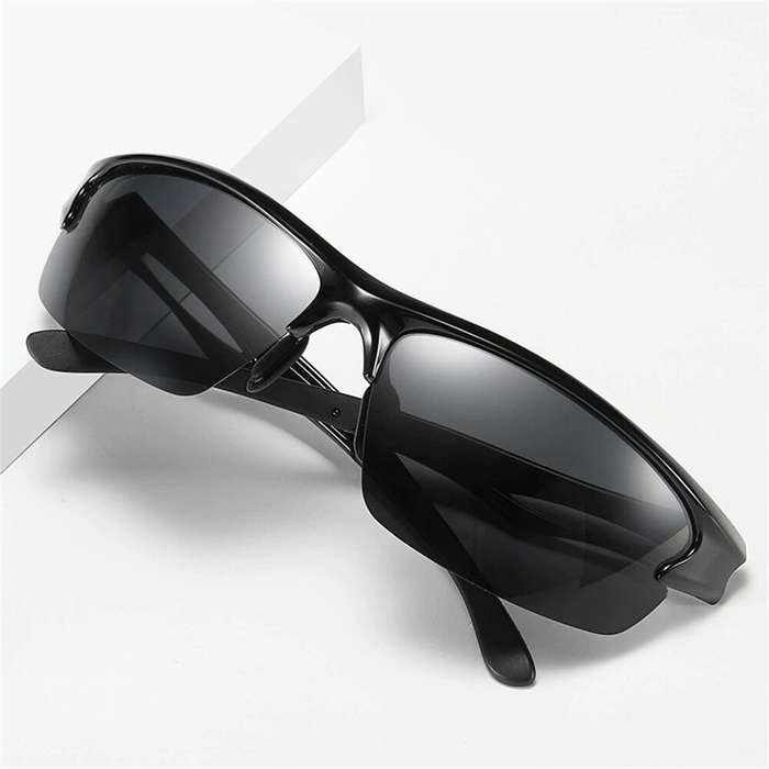 Black - Cycling Polarized Goggles Sunglasses TR UV400 Protection Fashion Sports Eyewear for Outdoor