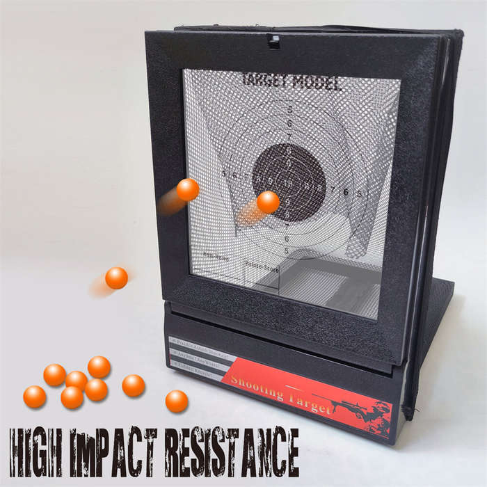 Black - Shooting Target Box Net Cloth CSGO Recycling Adult Practice Paper Targets Sling Collection P