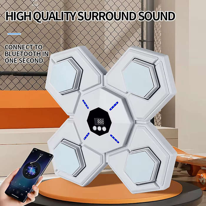 Blue - KALOAD Smart Music Boxing Machine Adult Children Sports Fitness Boxing Trainer Home Exercise