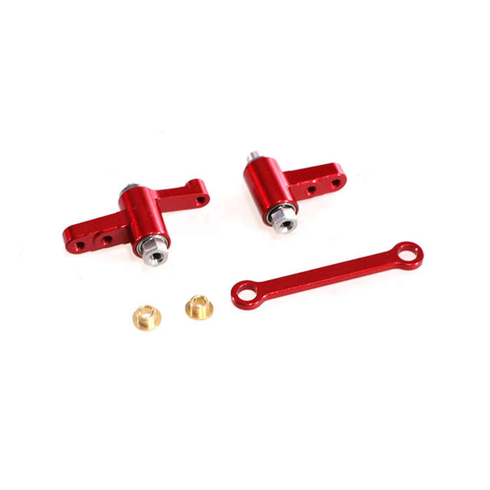1 Set - Upgraded Metal Part Stainless Steel Steering Shaft Set for MJX 14209 14210 H14BM 1/14 RC Car