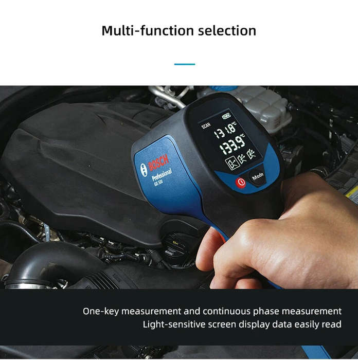 #A - GIS500 Infrared Thermometer -30C to 500C High Precision Laser Digital Temperature Heat Test wit