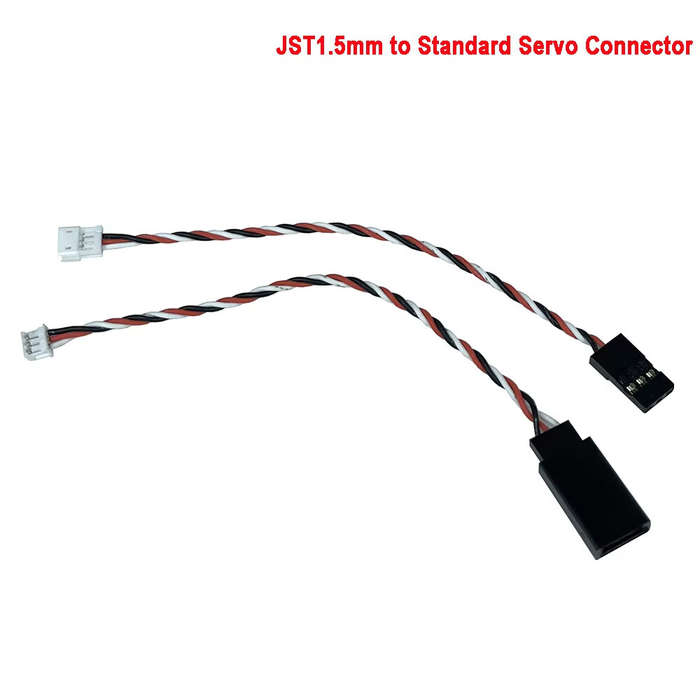15cm - 10PCS JST 10cm/15cm 1.5mm 3Pins Male Female and JR Style for Mini Receiver Servo Wire Plug Co
