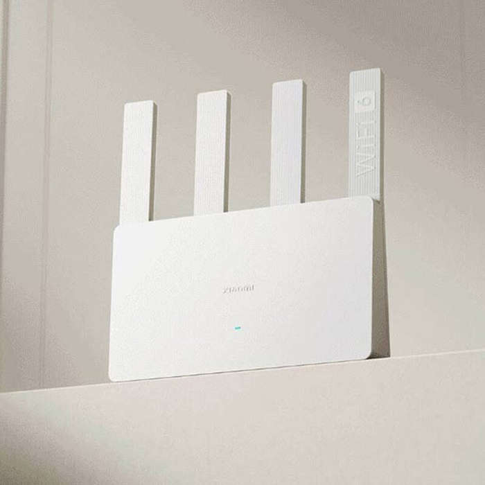 White - Xiaomi AX3000E Wi-Fi 6 Router Dual-Band 2976Mbps 160MHz High-Speed Mesh Network Support Smar