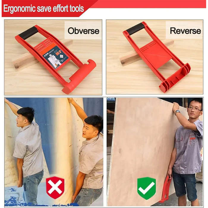 Yellow - Drywall Carrier 80kg Panel Carrier Plier Load Tool ABS Plastic Panel Carrier Tool for Plywo