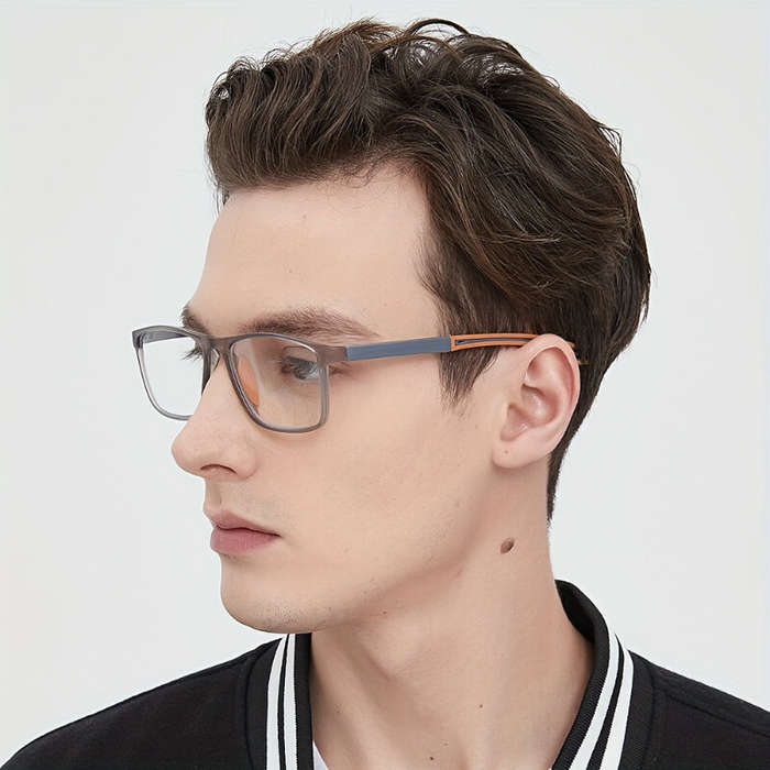 Orange - TR90 Reading Glasses Anti-blue Light High Definition Presbyopia Eyeglasses Men's Hyperopia