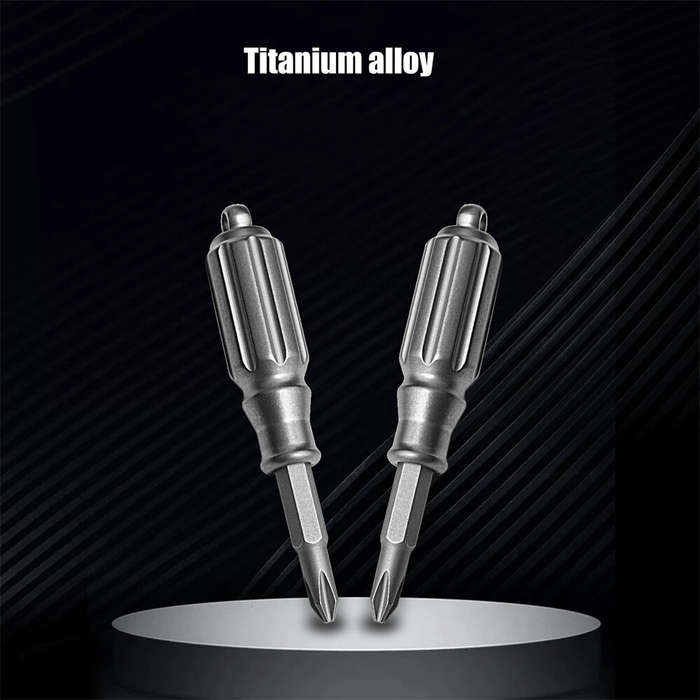 Titanium Alloy Screwdriver S2 Steel Bit High Hardness Non-Slip Tungsten Head Window Breaker Versatil
