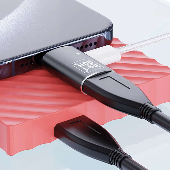 Charger Type(Silver) - Type-C OTG Adapter USB-C Male To USB 3.0 Female Adapter for Macbook Xiaomi HU