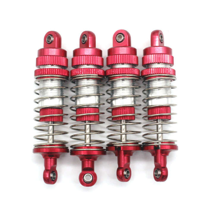 Black - 4PCS Upgraded Metal Parts Oil Filled Shock Absorbers Dampers for 1/14 ZD Racing MT16 Rlaarlo