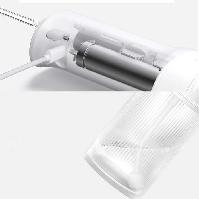 White - XIAOMI Mijia Electric Water Flosser 2 Microbubble Oral Irrigator With 200ML Water Tank IPX7