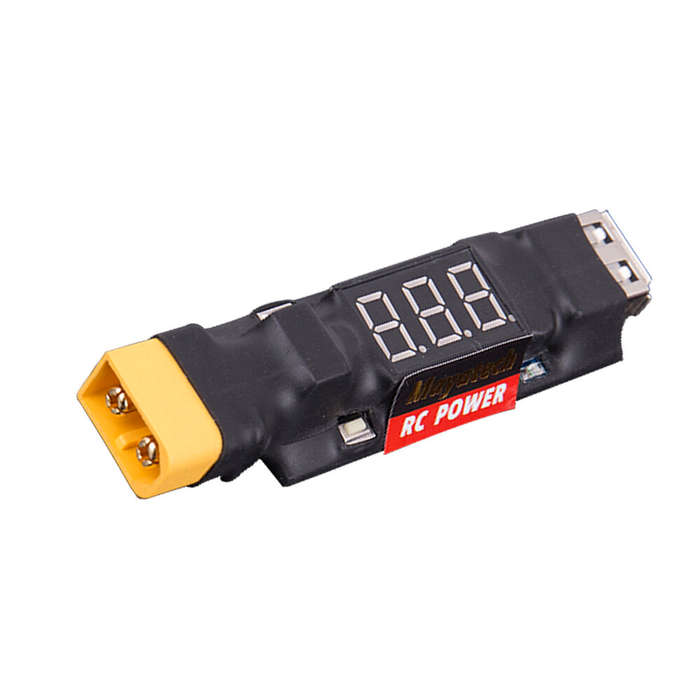 XT60 - Mayatech 3 in 1 Lipo Battery Discharge Tester USB Discharge Indicator 2S-6S 5V Step-Down Modu