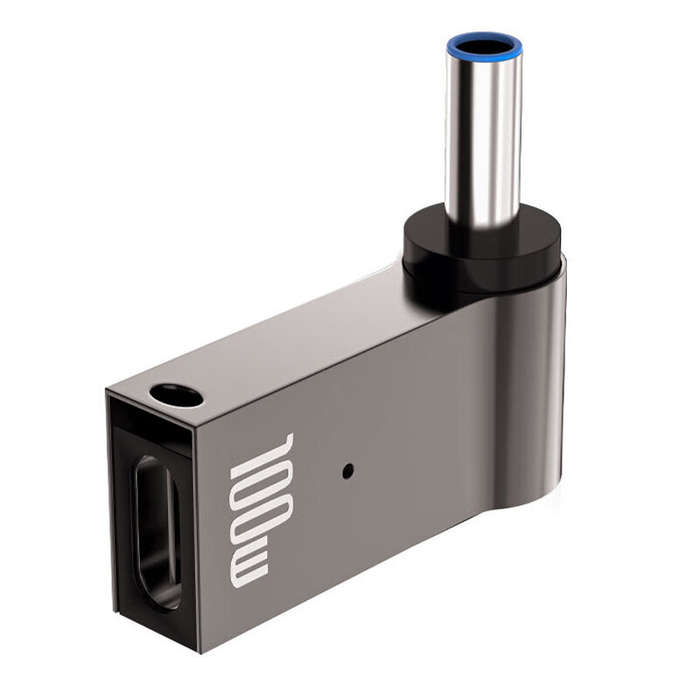 Hasee 4.0*1.7mm - 100W 5A Zinc Alloy PD Power Decoy Converter DC Male to Type-C Female Power Adapter