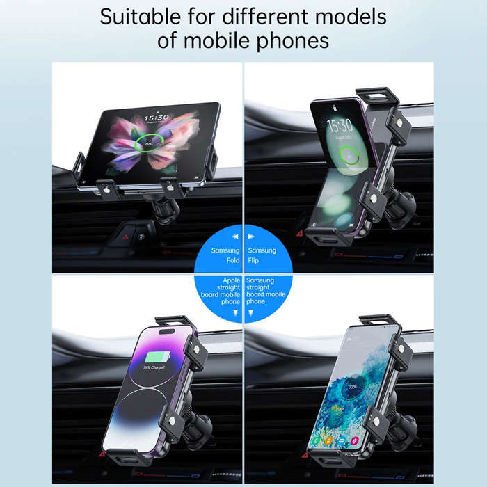 S20A - Bakeey S20A 15W Wireless Charger Fast Wireless Charging Bracket Air Outlet Car Holder Mount f